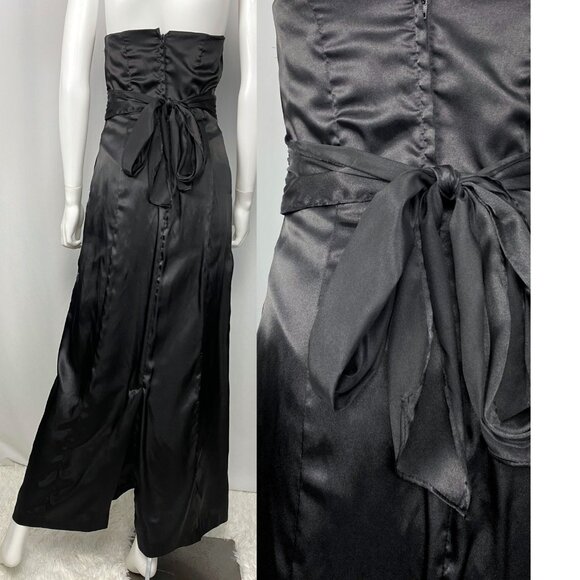 Vintage Y2K Alfred Angelo strapless sweetheart gothic romantic maxi gown small - Picture 3 of 6